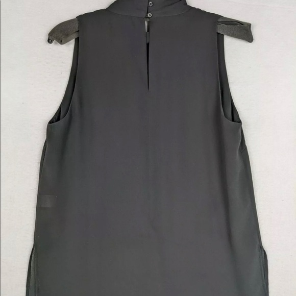 Trouvé Black Choker collar v-neck tank Small - Picture 3 of 5